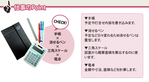 仕事のPoint