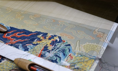 川島織物　祇園祭　美術織物　額装　京都　紋織額 川島織物 祇園祭 美術織物 額装 京都 紋織額 - メルカリ