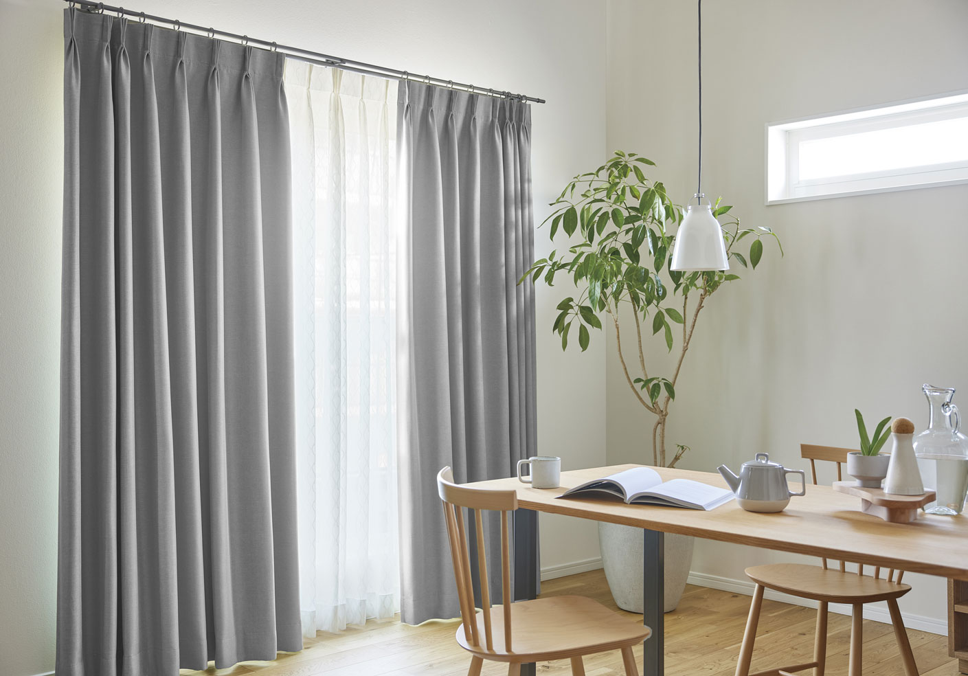 川島織物セルコン オーダーカーテン itto design lace / TT9357 スタンダード 約1.5倍ヒダ 幅200x高さ160cmまで Find your best lace with \"itto\" デザインレースと上質な無地の