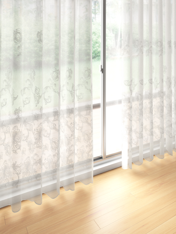 ☆セール カーテン 高級 オーダー 川島セルコン Morris Design Studio Leicester レスター MM5925・5926  スタンダード縫製 約1.5倍ヒダ 幅500cm×丈300cm迄